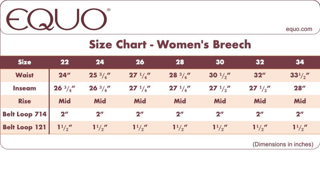 EQUO Comfort Fit Breech w/ Active Grip - Women's (714)